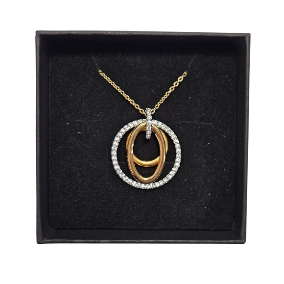 Swarovski Jewelry - Swarovski Mambo Gold Tone Pavé Crystal Pendant Necklace